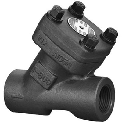 Forged steel Y Type Check Valve, Class 150/300/600/800