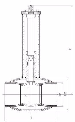 Underground Fully Welded Ball Valve Drawing